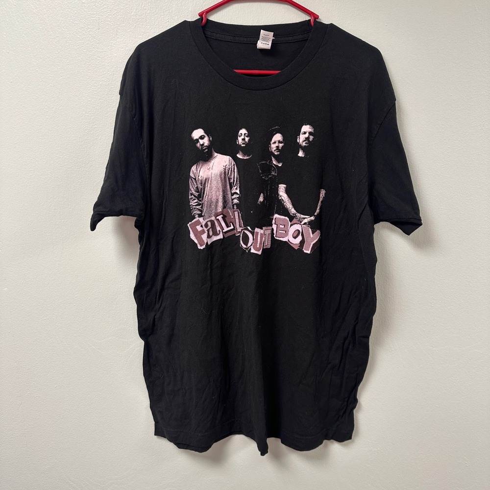 Fall Out Boy 2021 Stadium Rock and Roll Summer Tour Graphic T-Shirt XL Black